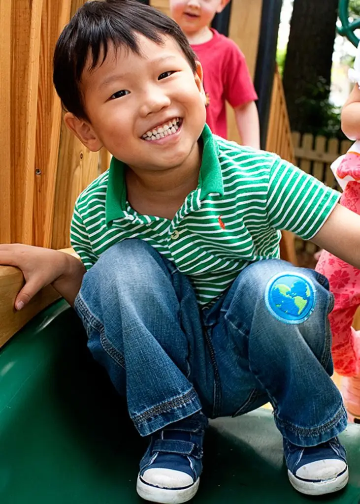 Young student smiling